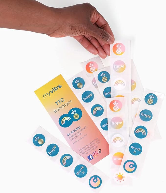 Rainbow Pineapple Bandages | Perfect for IVF Shots | 40 Count | Amazon (US)