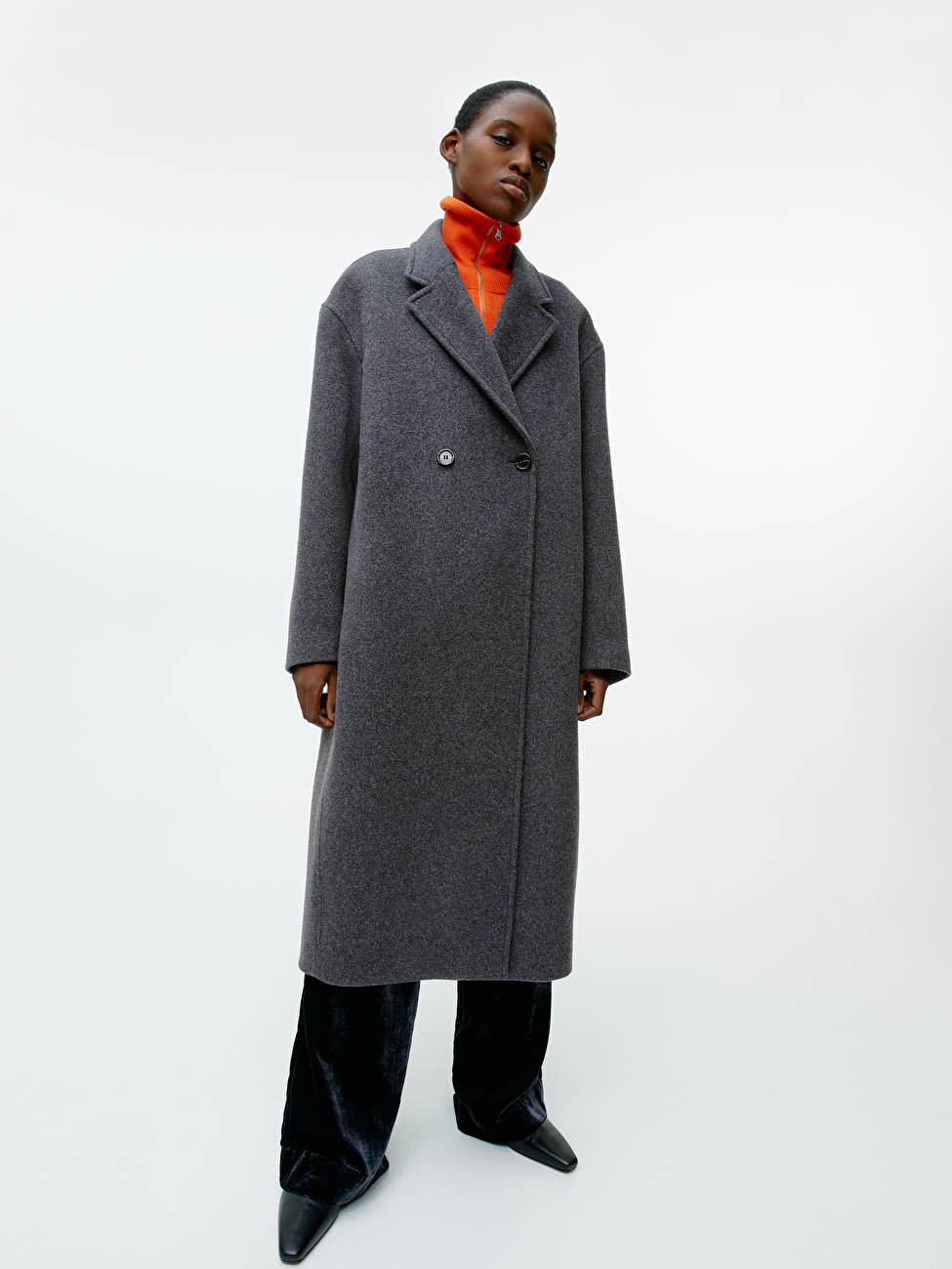 Double-Breasted Wool Coat | ARKET (US&UK)