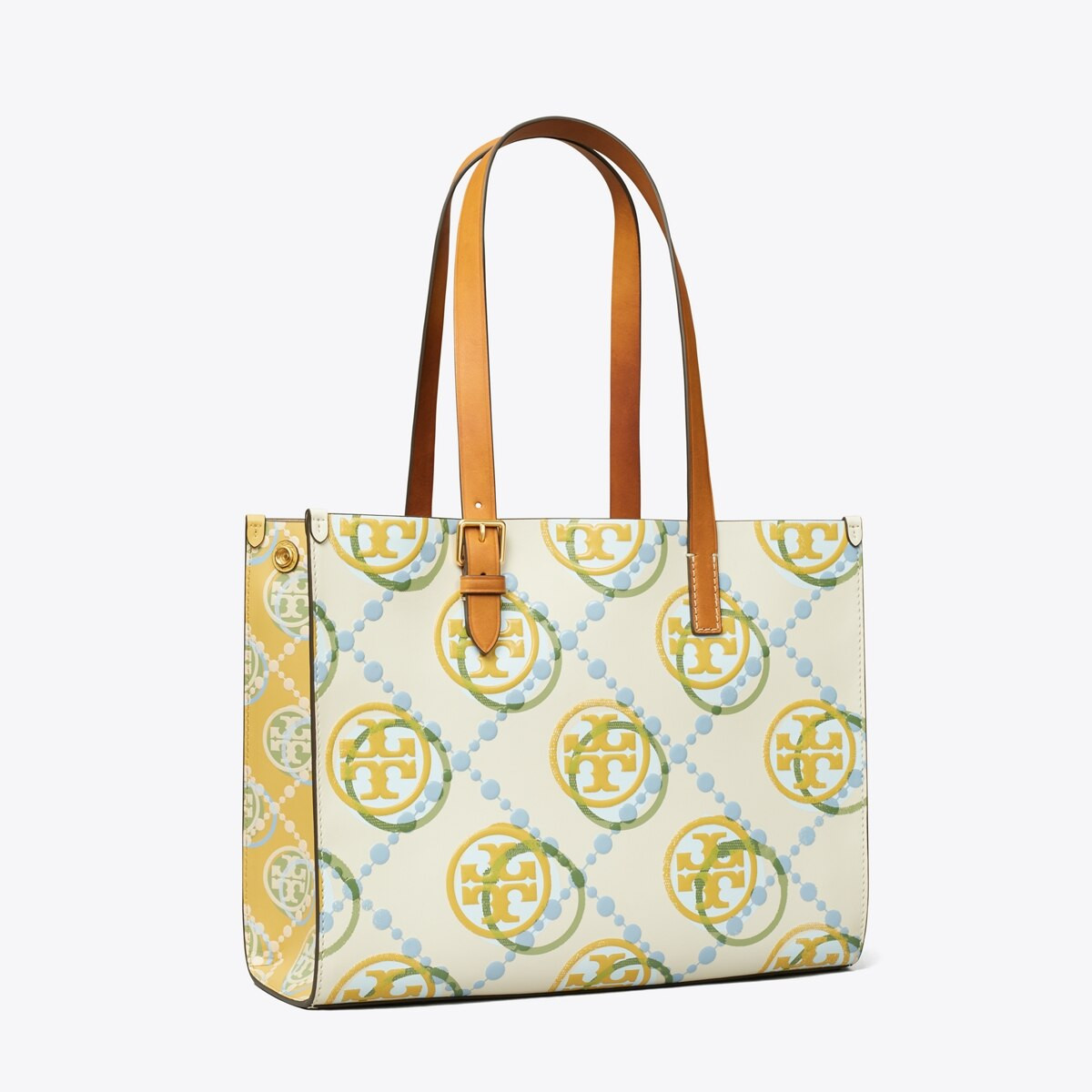 SMALL T MONOGRAM CONTRAST EMBOSSED TOTE | Tory Burch (US)