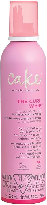 Cake Beauty Whipped Curl Defining & Volumizing Mousse – Vegan Aloe Vera Vitamin E for Flexible ... | Amazon (US)