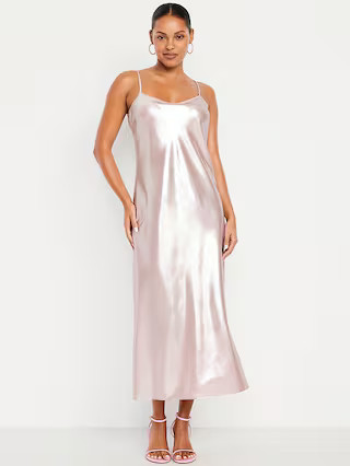 Shine Satin Maxi Dress | Old Navy (US)