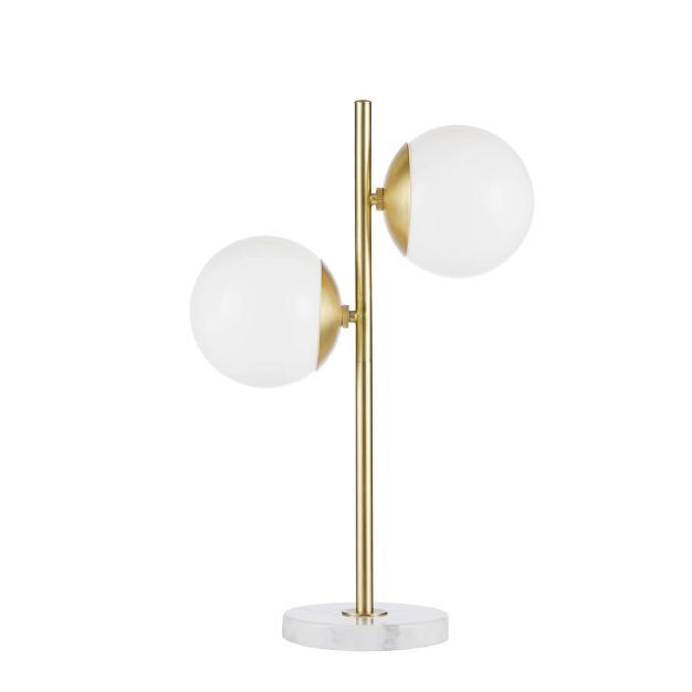 Holloway Table Lamp White/Gold | Target