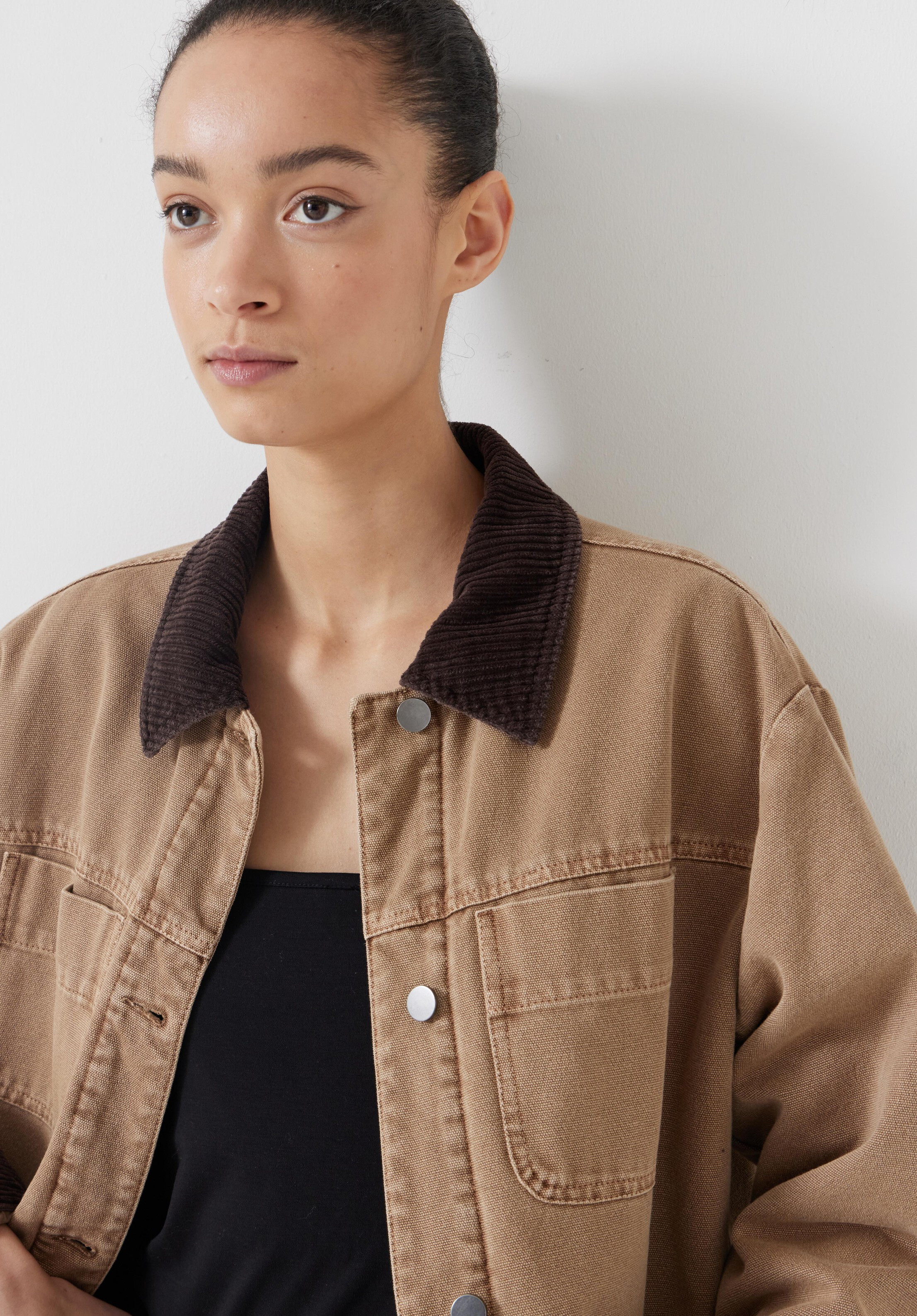 Cord Collar Barn Jacket | Hush UK