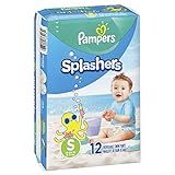Pampers Splashers Swim Diapers Disposable Swim Pants, Small (13-24 lb), 12 Count | Amazon (US)