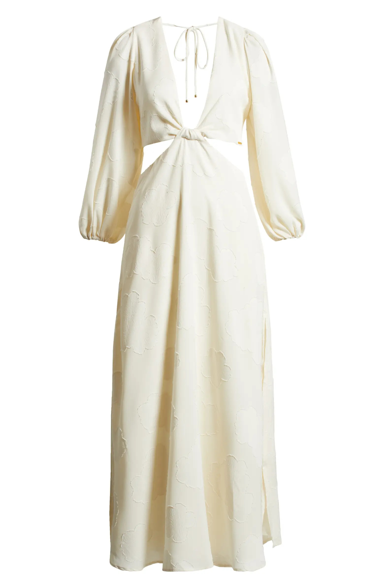 BOAMAR Bianca Balloon Sleeve Cutout Cover-Up Maxi Dress | Nordstrom | Nordstrom