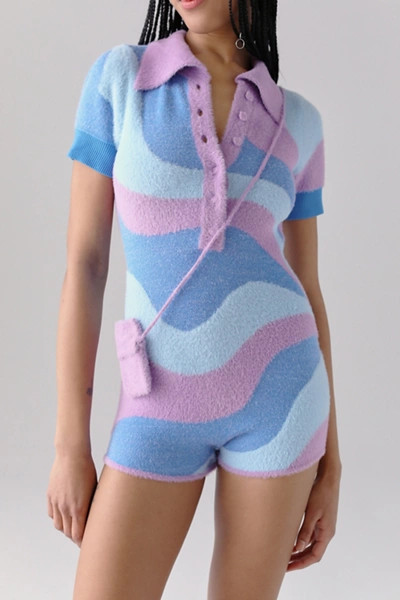 House Of Sunny Good Vibration Knit Romper | Urban Outfitters (US and RoW)