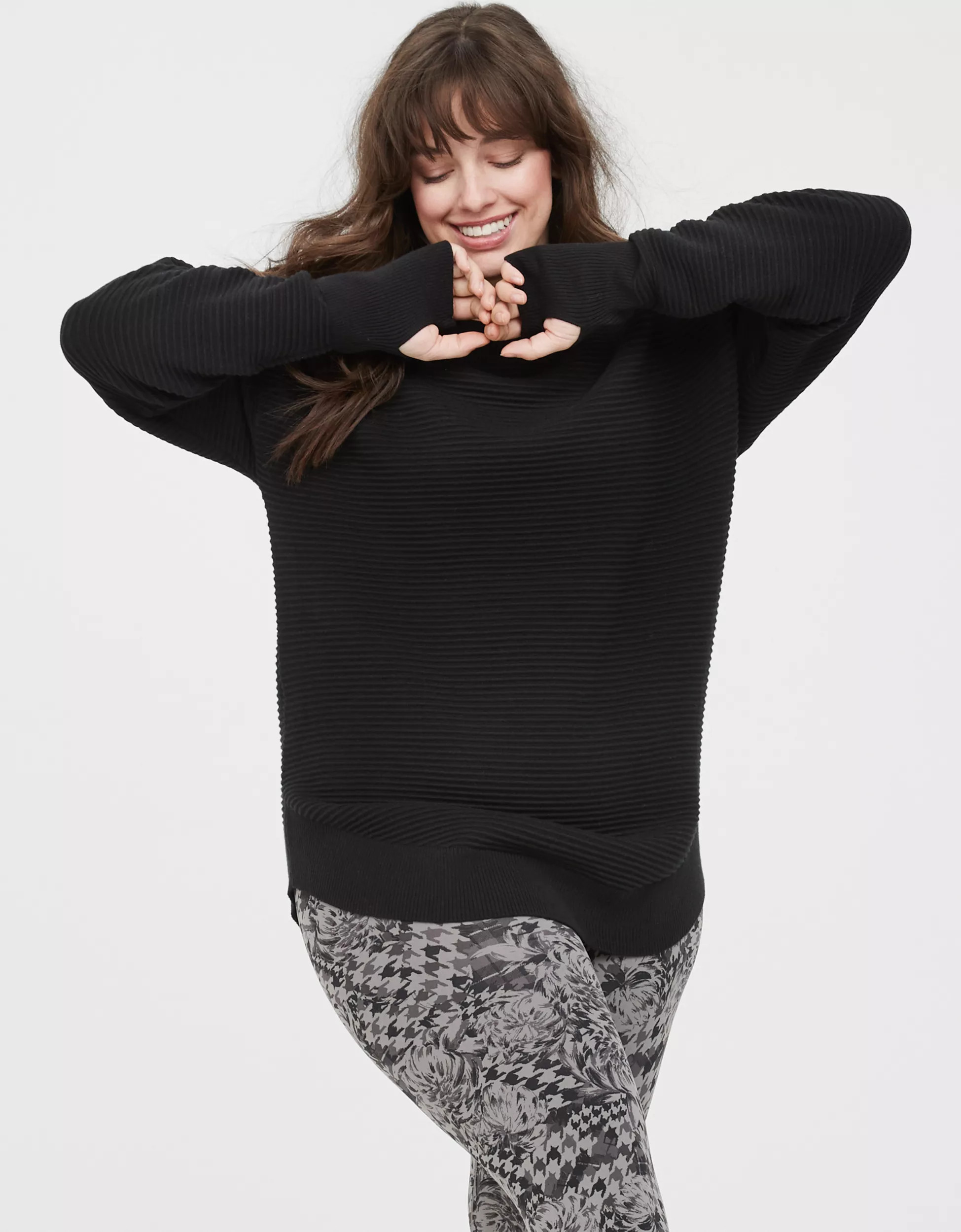 OFFLINE by Aerie Home Stretch Off The Shoulder Sweater | Aerie