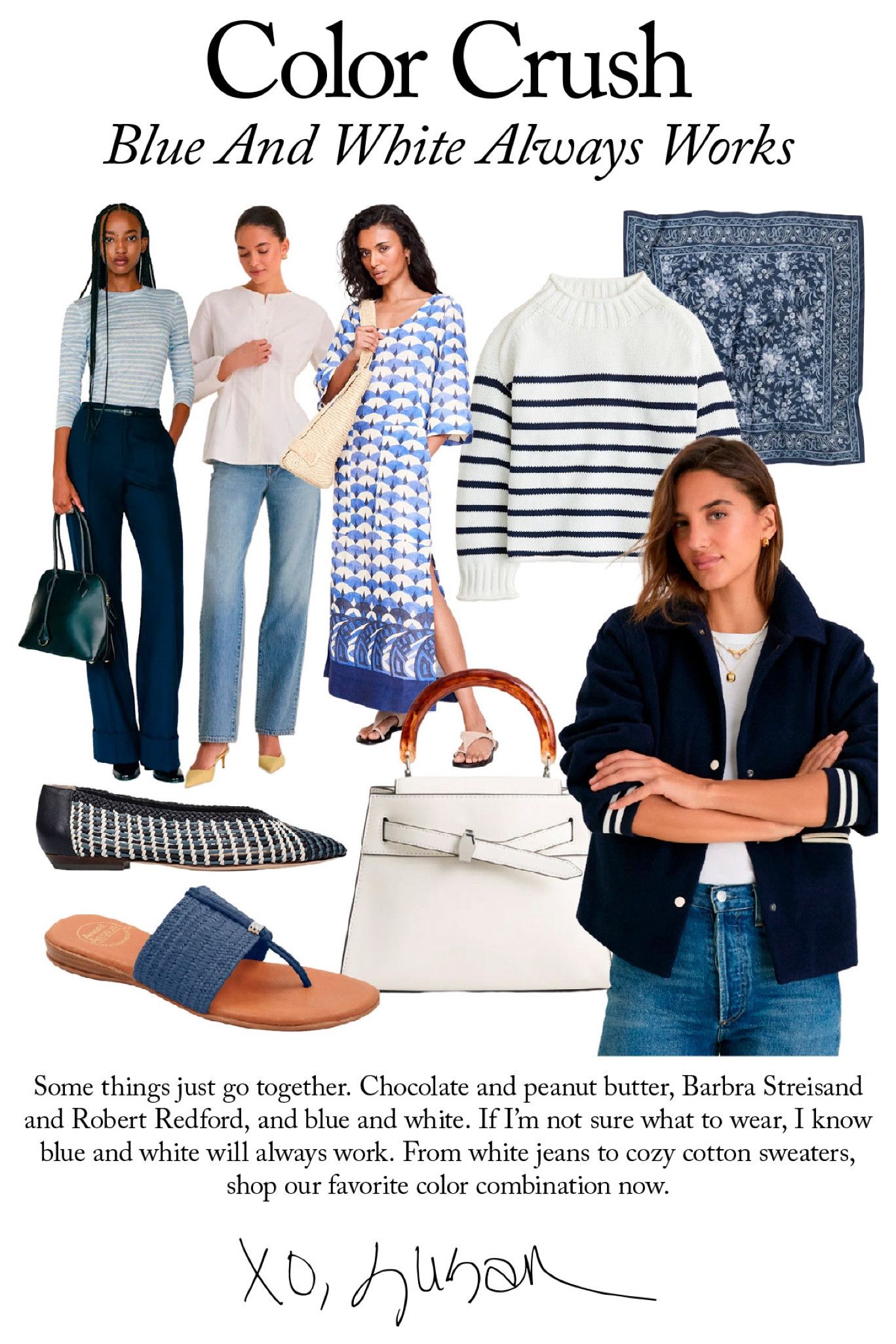 If you’re not sure what to wear, blue and white always work. 

#LTKSeasonal #LTKOver40 #LTKWorkwear