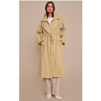 Beige Cinch Waist Trench Coat | PrettyLittleThing UK