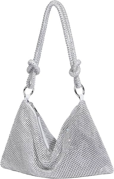 Rhinestone Purse Sparkly Evening Bag Small Sequin Party Wedding Disco Holiday Purses for Women | Amazon (US)