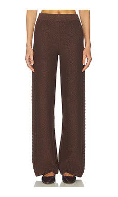 Tularosa Marcella Rib Pant in Chocolate Brown from Revolve.com | Revolve Clothing (Global)