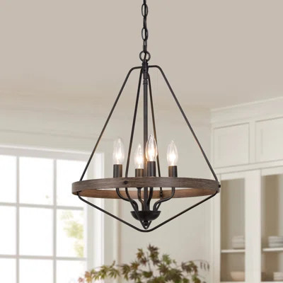 Burkhead 4-Light Lantern Geometric Chandelier | Wayfair North America