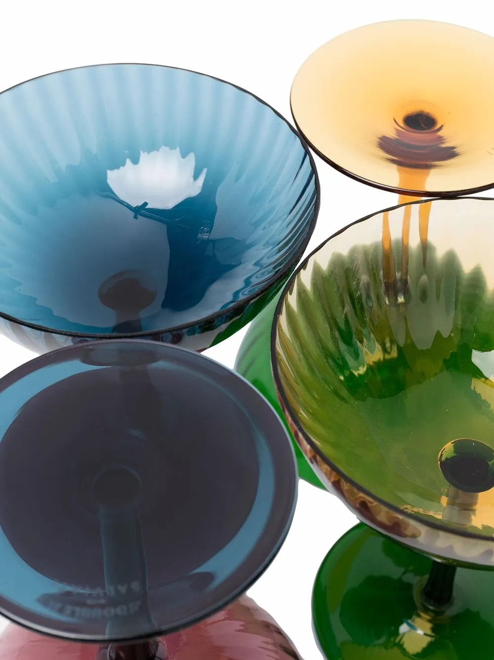 La DoubleJ Set Of 4 Champagne Cups | Blue | FARFETCH IN | Farfetch Global