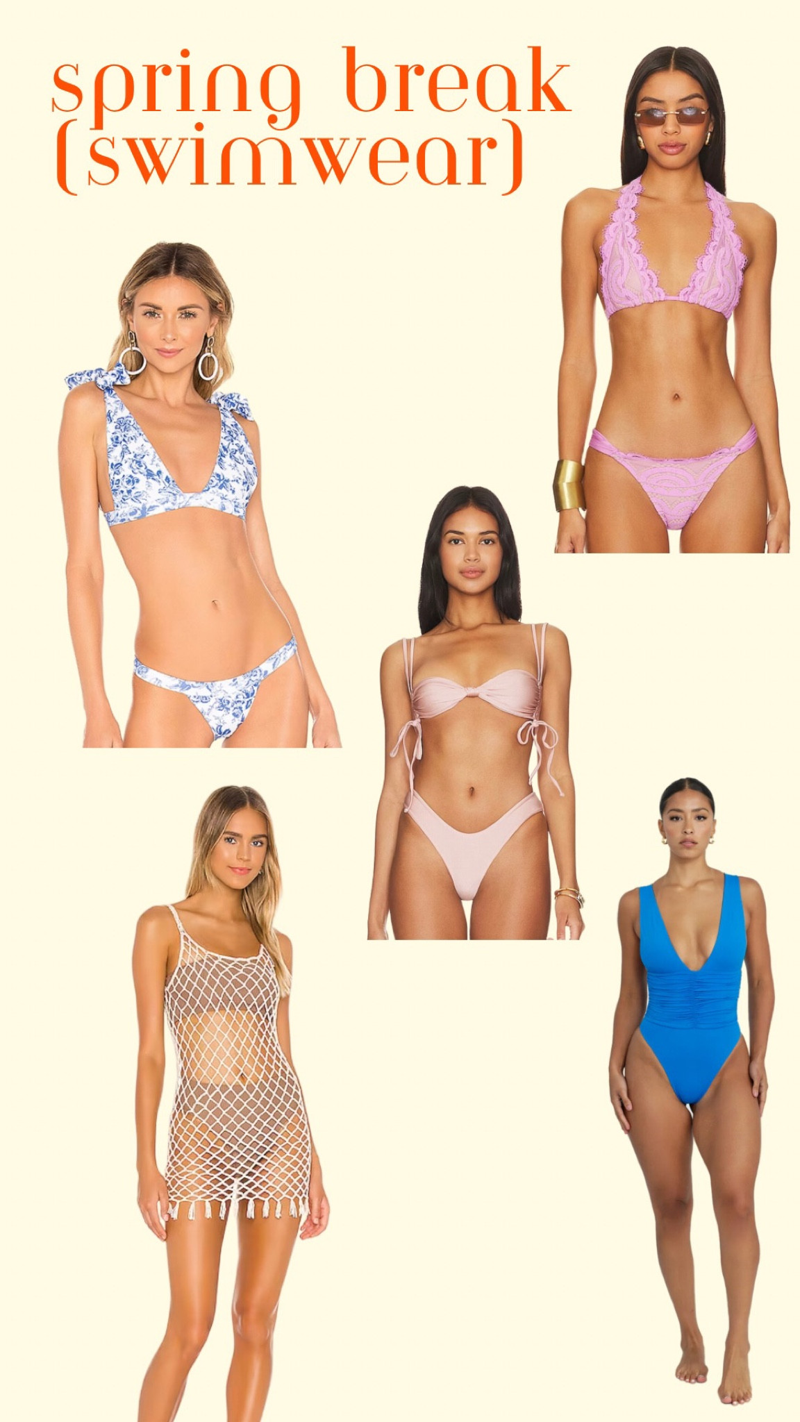 Swimwear!!! The one piece is riot swim, the exact color is sold out on revolve but I linked another color!

#LTKSeasonal #LTKswim