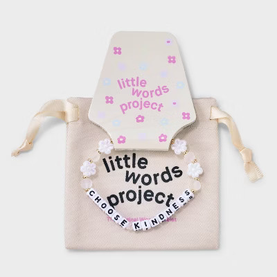 Little Words Project Choose Kindness Beaded Bracelet - Light Mauve S/M | Target