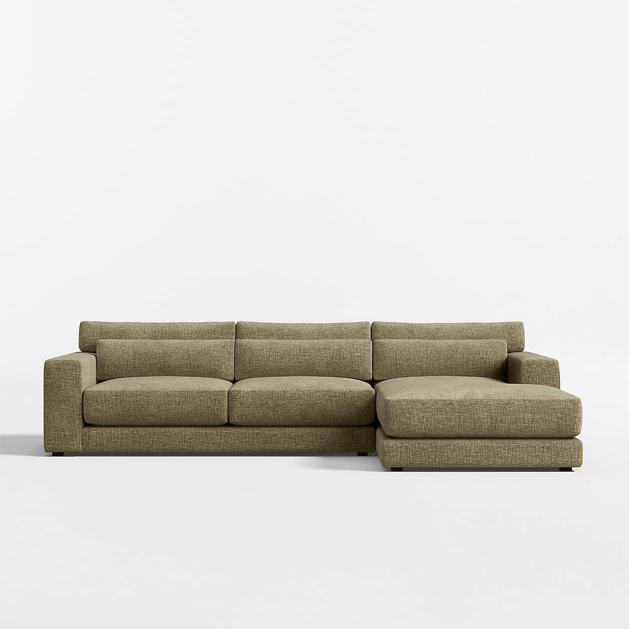 Retreat 2-Piece Sectional Sofa with Chaise Lounge + Reviews | Crate & Barrel | Crate & Barrel