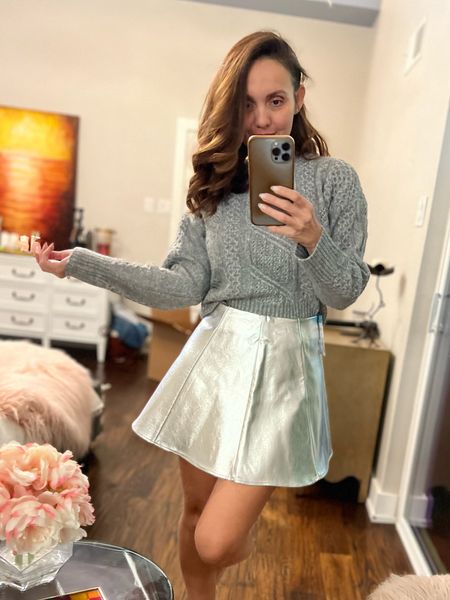 The cutesy metallic skirt, perfect for the holidays. Belk finds, metallic, party attire 

#LTKGiftGuide #LTKHoliday