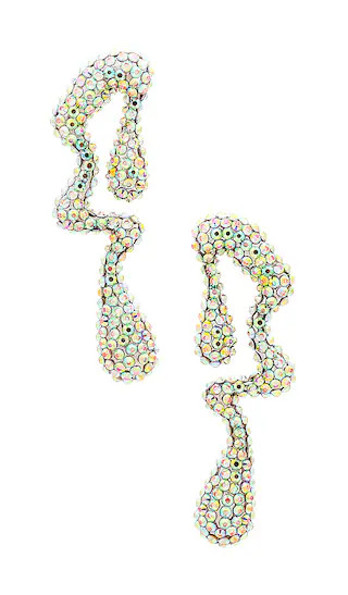 Jeweled Drip Earrings in Iridescent | Revolve Clothing (Global)