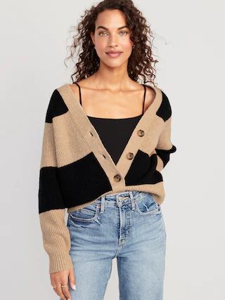 Shaker-Stitch Cardigan Sweater for Women | Old Navy (CA)