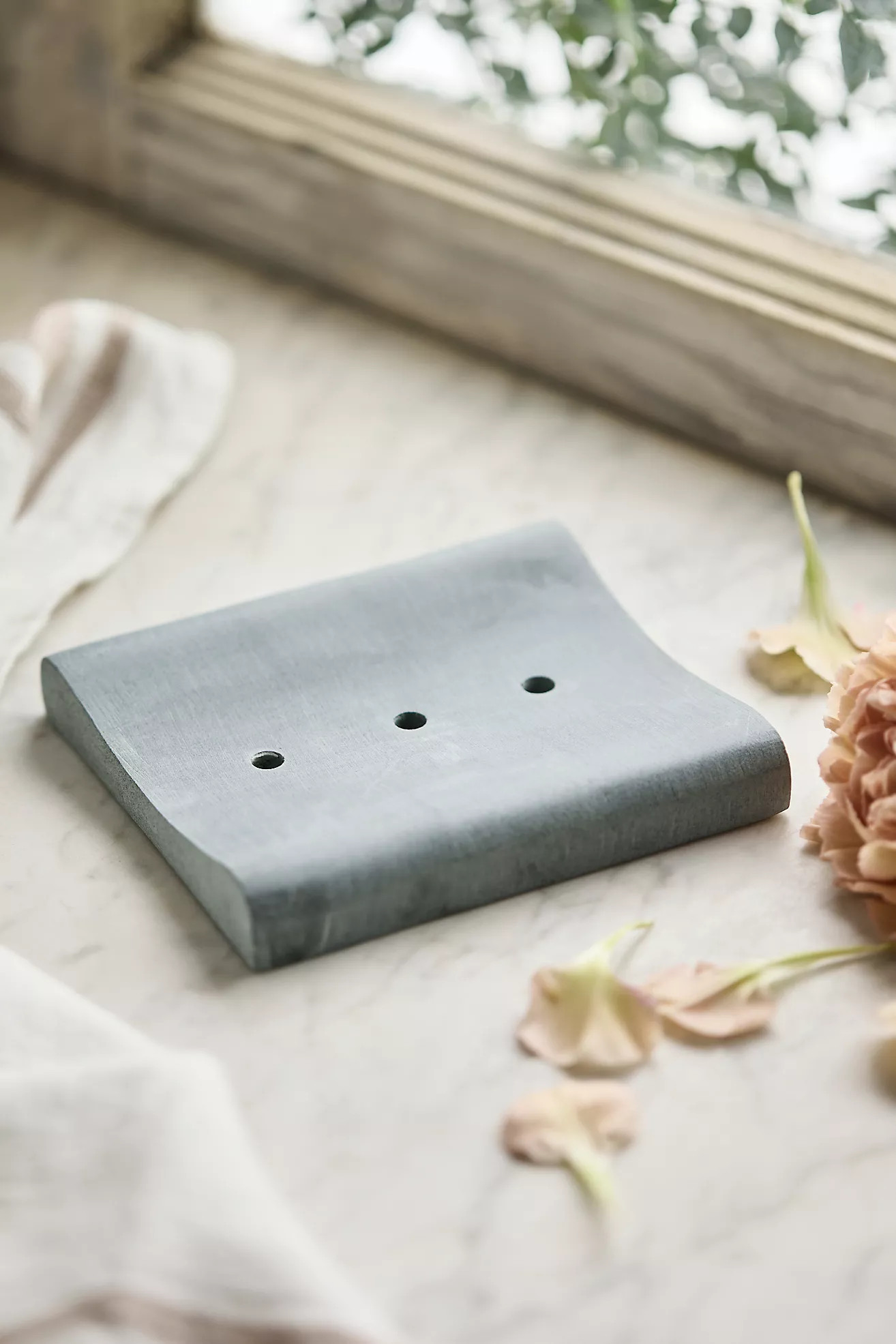 Curved Stone Soap Dish | Anthropologie (US)