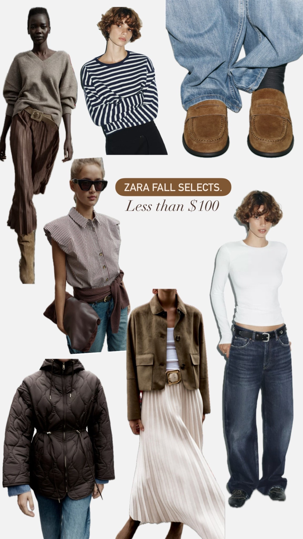 Zara fall selects under $100 — daily edit cover from Found by Em
