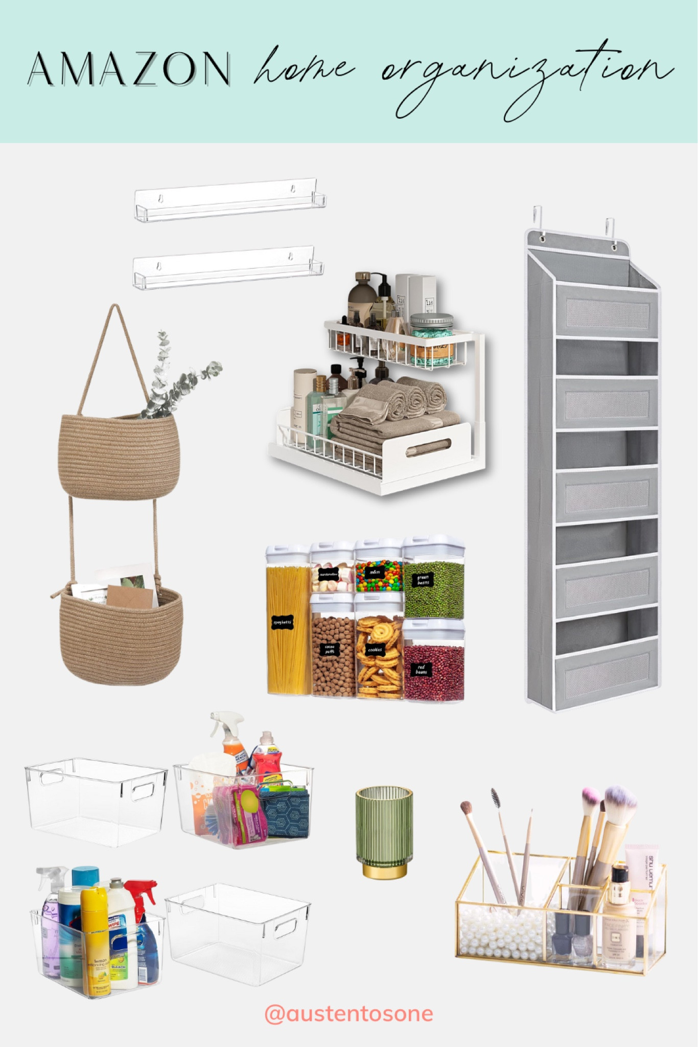Ready to get your home organized this year? Amazon has affordable and cute home decor to help you get things in order whether in your kitchen, bathroom or bedroom! 

#LTKFindsUnder50 #LTKHome