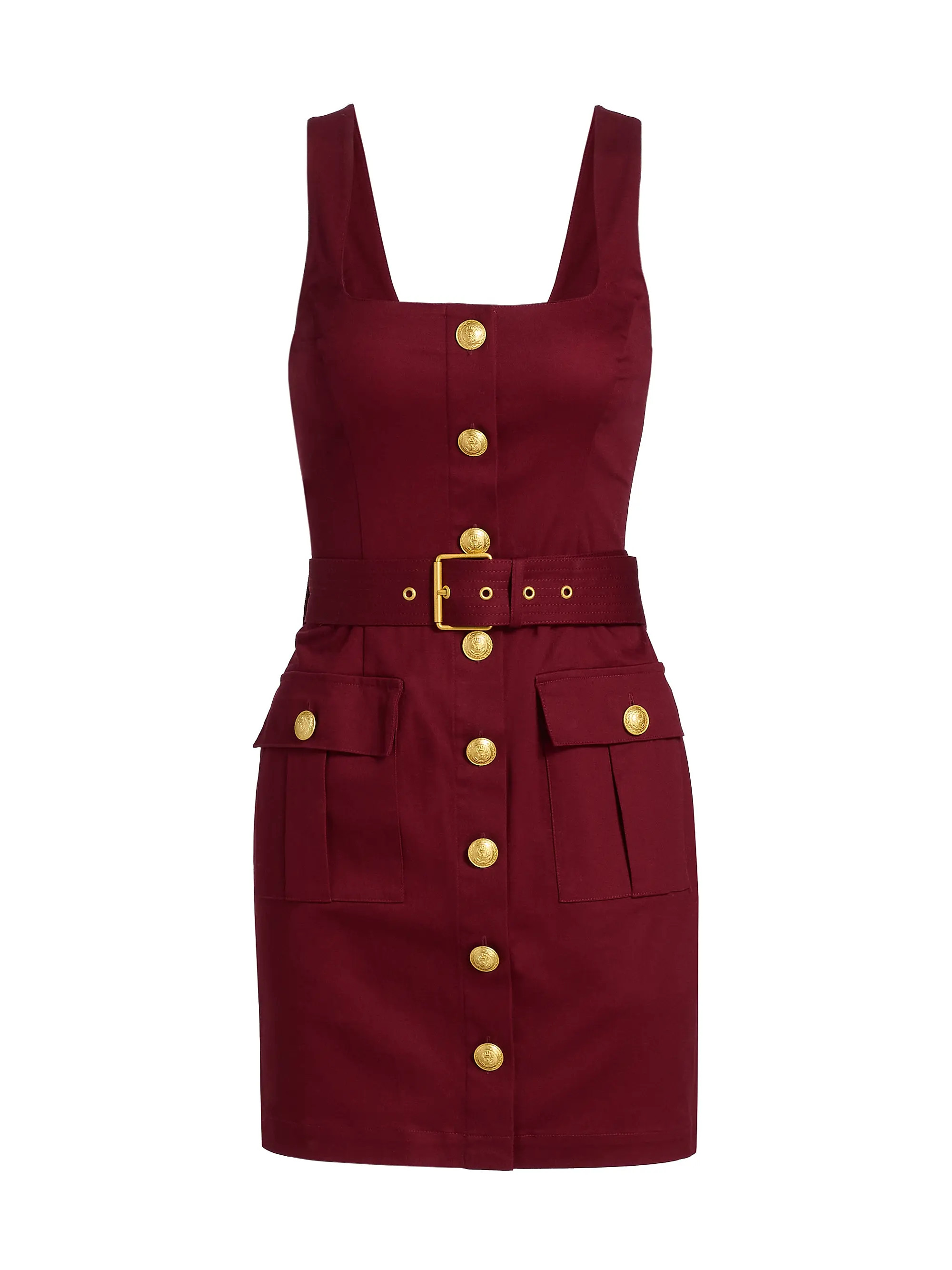 Midy Belted Button-Front Minidress | Saks Fifth Avenue