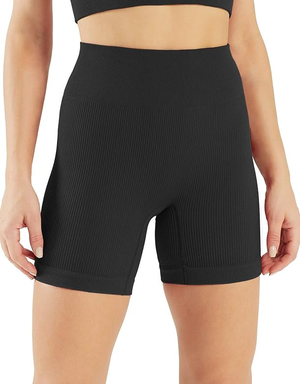 Women's Ribbed Workout Seamless Yoga Outfits Freely Combined Gym Work Out Set | Amazon (US)