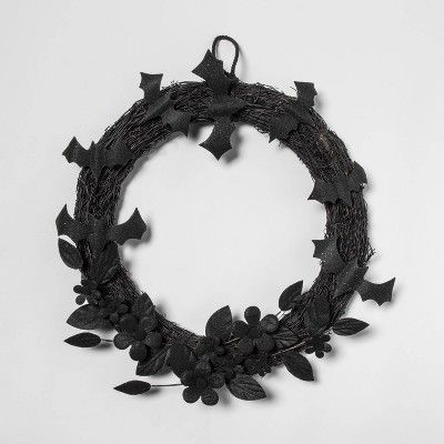 Falloween Nature Vine with Bats Halloween Wreath - Hyde &#38; EEK! Boutique&#8482; | Target