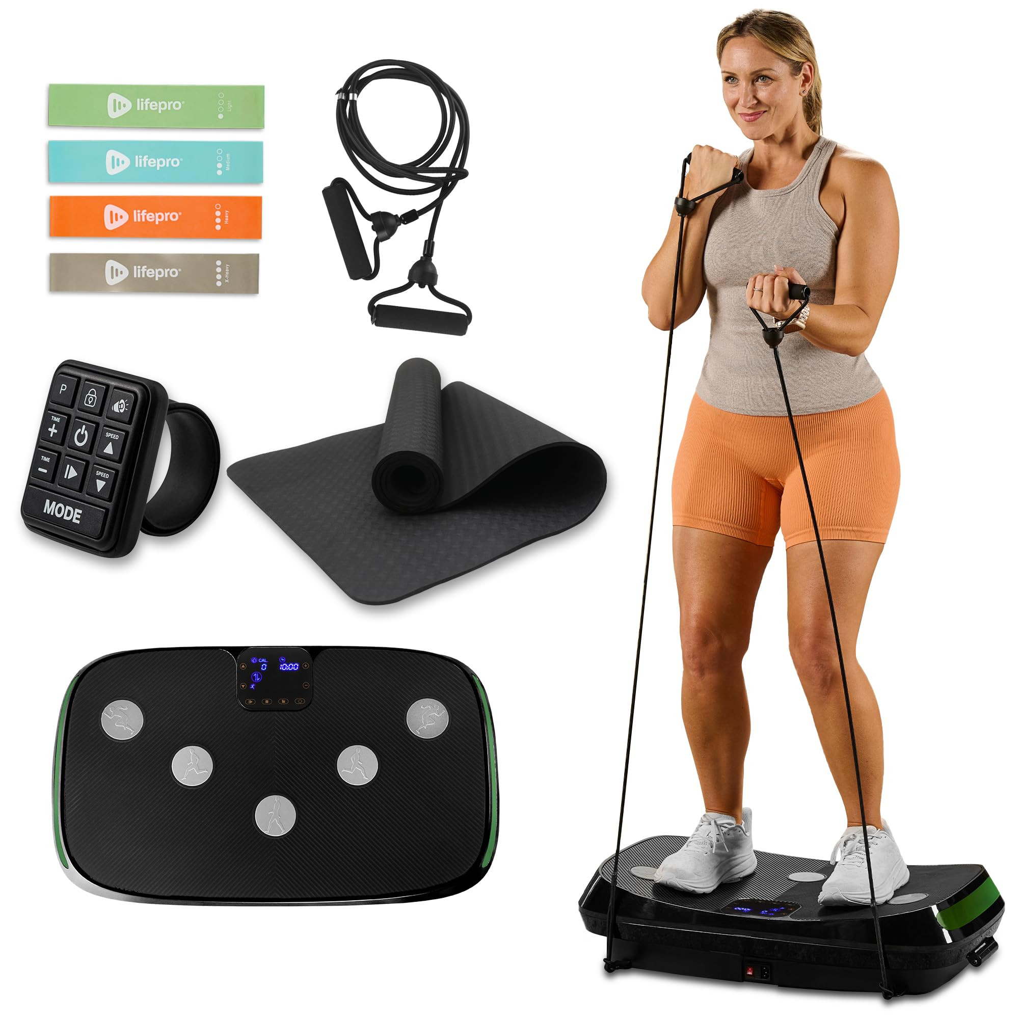 Lifepro Rumblex 4D Vibration Plate Exercise Machine with Triple Motor Oscillation, Linear, and Pu... | Amazon (US)