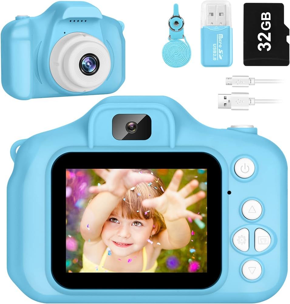 Kids Camera for Boys and Girls, SINEAU Digital Camera for Kids Toy Gift, Toddler Camera Christmas Bi | Amazon (US)