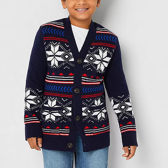 new!Thereabouts Family Matching Boys V Neck Long Sleeve Cardigan | JCPenney