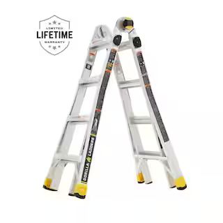Gorilla Ladders 18 ft Reach MPXA Aluminum Multi-Position Ladder with Tool Hangers, 300 lbs Load C... | The Home Depot