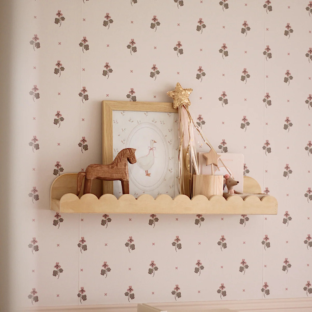 Sarah Scalloped Wall Shelf | Mocka Furniture AU