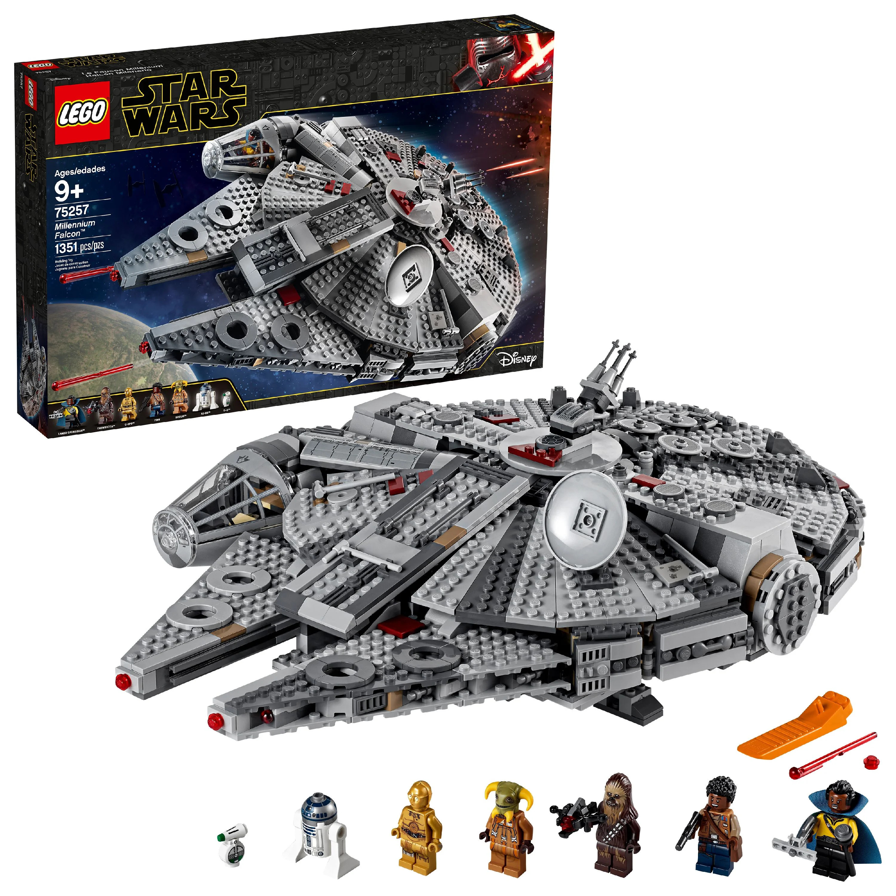 LEGO Star Wars Millennium Falcon 75257 Building Set - Starship Model with Finn, Chewbacca, Lando ... | Walmart (US)