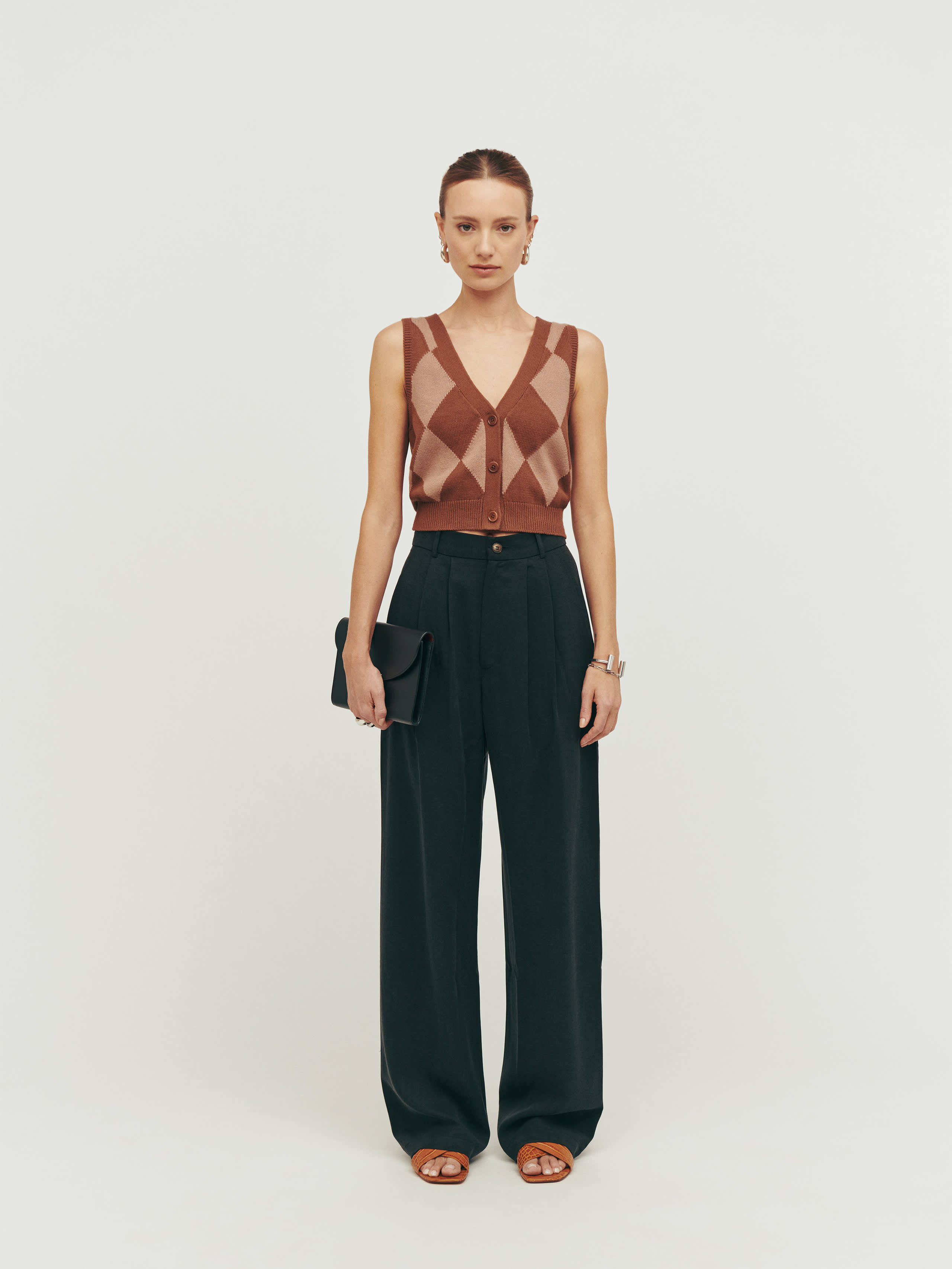 Reformation Mason Pant Black 12 | Reformation (Global)