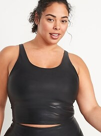 Light Support PowerSoft Adjustable Longline Sports Bra for Women | Old Navy (US)