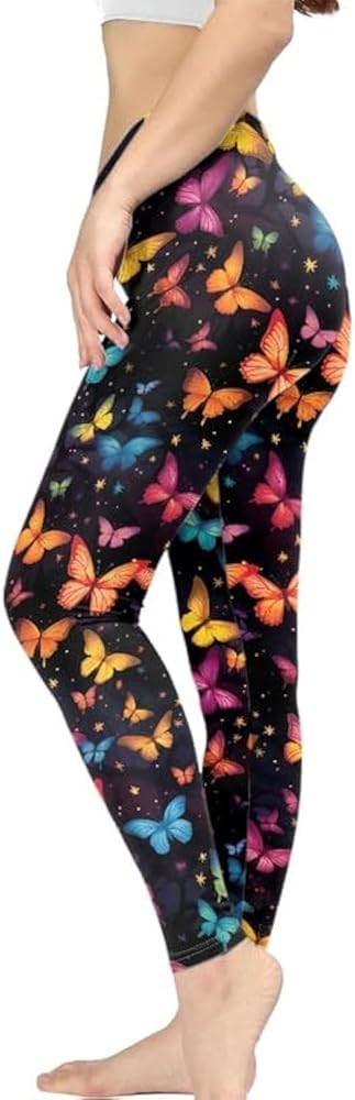 Irisjudy Women Full Length Leggings, Ethnic Geometric High Waist Stretchy Workout Tights, Ladybug... | Amazon (US)