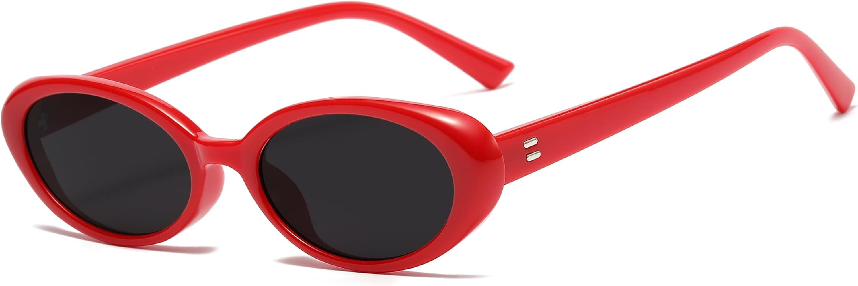 Retro Oval Sunglasses for Women Driving Fashion Cat Eye Glasses | Amazon (US)