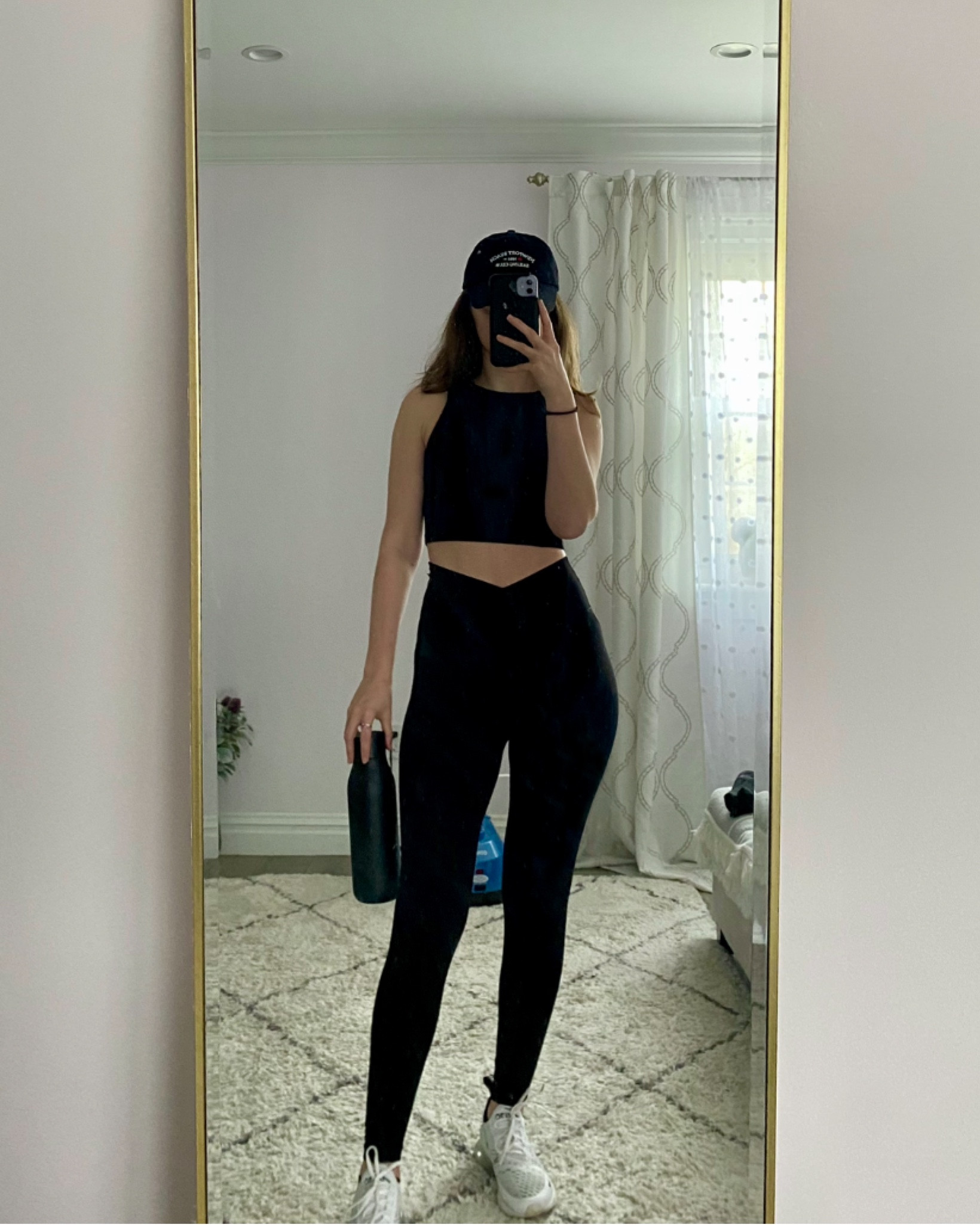 High waisted leggings, black sports bra, sneakers, baseball cap, and water bottle make a cute Pilates or athleisure workout outfit. 
.
.
.
.
.
.


Leggings outfits | aerie leggings | black leggings | workout leggings | workout clothes | workout set | workout tops | workout shoes | workout tank | workout leggings | sneakers women | sneakers Nike | white sneakers | casual outfits | water bottle | baseball cap | gym outfit | gym shoes | Pilates outfit | athleisure outfit 

#LTKSeasonal #LTKFind #LTKU #LTKfit #LTKsalealert #LTKshoecrush #LTKstyletip #LTKtravel #LTKunder50 #LTKunder100