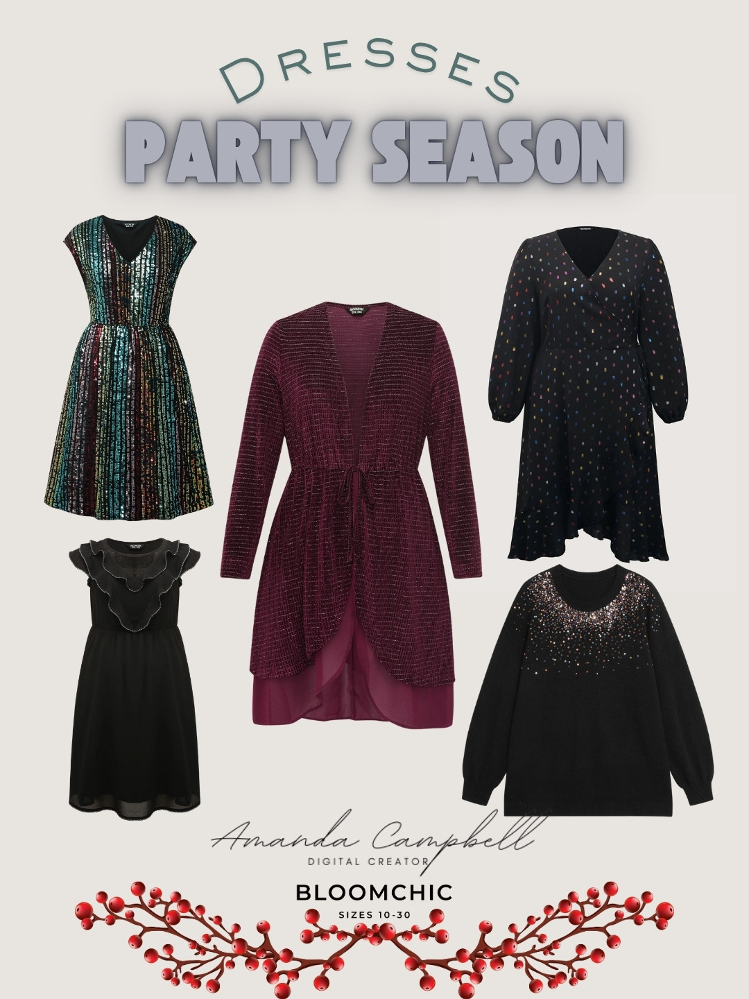 Holiday Party Dresses for Every Occasion ✨
From cozy dinner parties to full-on glam nights, these @BloomChicFashion looks are made for party season. 🍷💚
💫 Sparkle in sequins
💫 Stay chic in velvet
💫 Layer with luxe coats

🛍️ Shop my favorites below — all available in sizes 10–30!

#BloomChicFashion #BloomChic #PlusSizeStyle #HolidayOutfits #PartySeasonLooks #WinterFashion #CurveStyle #SizeInclusiveFashion #HolidayOOTD #FestiveFashion #AmandaCampbellLTK #LTKCurves #LTKHoliday 

 