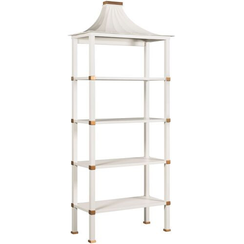 Mindy Etagere, White Dove/Gold | One Kings Lane