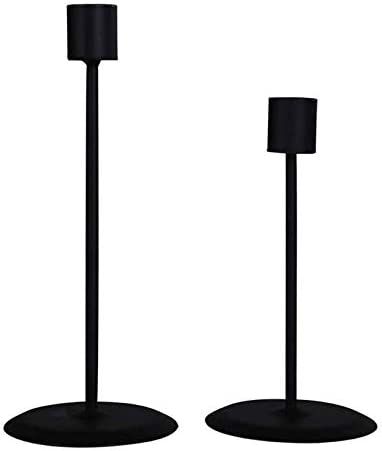 HOMMAX Candle Holders Set of 2, Matte Candlesticks Holder, Taper Candle Holders for Candlestick, ... | Amazon (US)