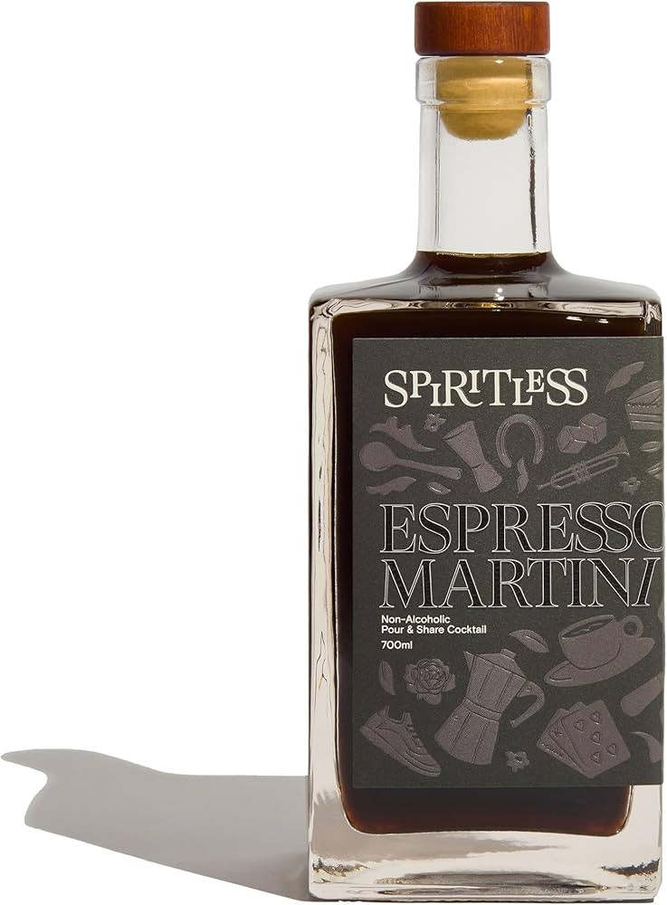 SPIRITLESS Non-Alcoholic Espresso Martini, Pour & Share Cocktail, Made with Real Brewed-Coffee, 7... | Amazon (US)