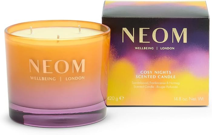 NEOM Cosy Nights Candle, 3 Wick | Sandalwood, Frankincense & Nutmeg I 100% Naturally derived Wax ... | Amazon (US)