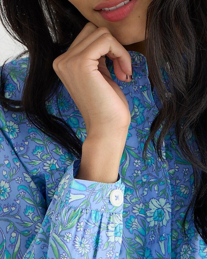 Fresco top in floral cotton poplin | J. Crew US