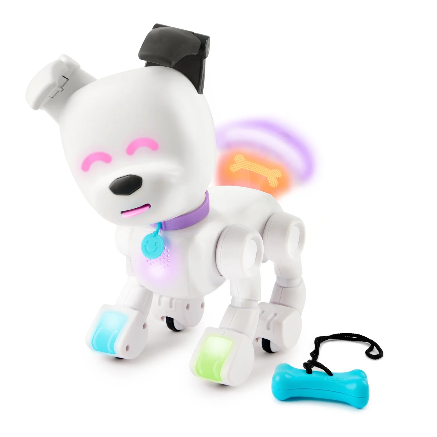 Dog-E Interactive Robot Dog with Colorful LED Lights, 200+ Sounds & Reactions, App Connected (Age... | Walmart (US)
