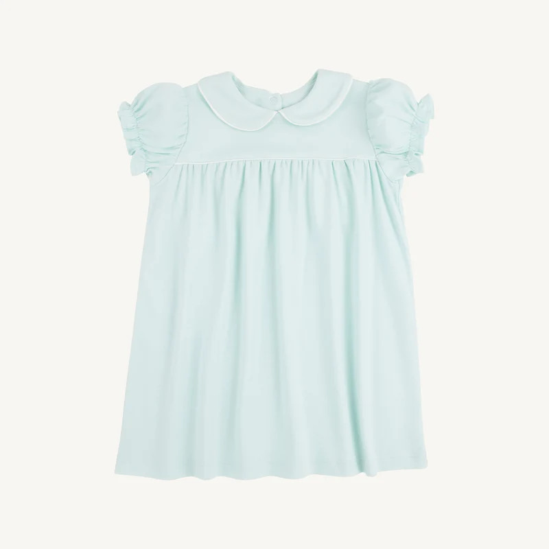 Holly Day Dress - Port Royal Rosebud with Palm Beach Pink Picot | The Beaufort Bonnet Company