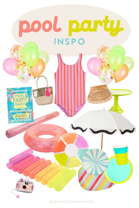 Pool Party Inspiration // #pool #poolparty #neon #color #birthdayparty 

#LTKkids #LTKfamily #LTKSeasonal