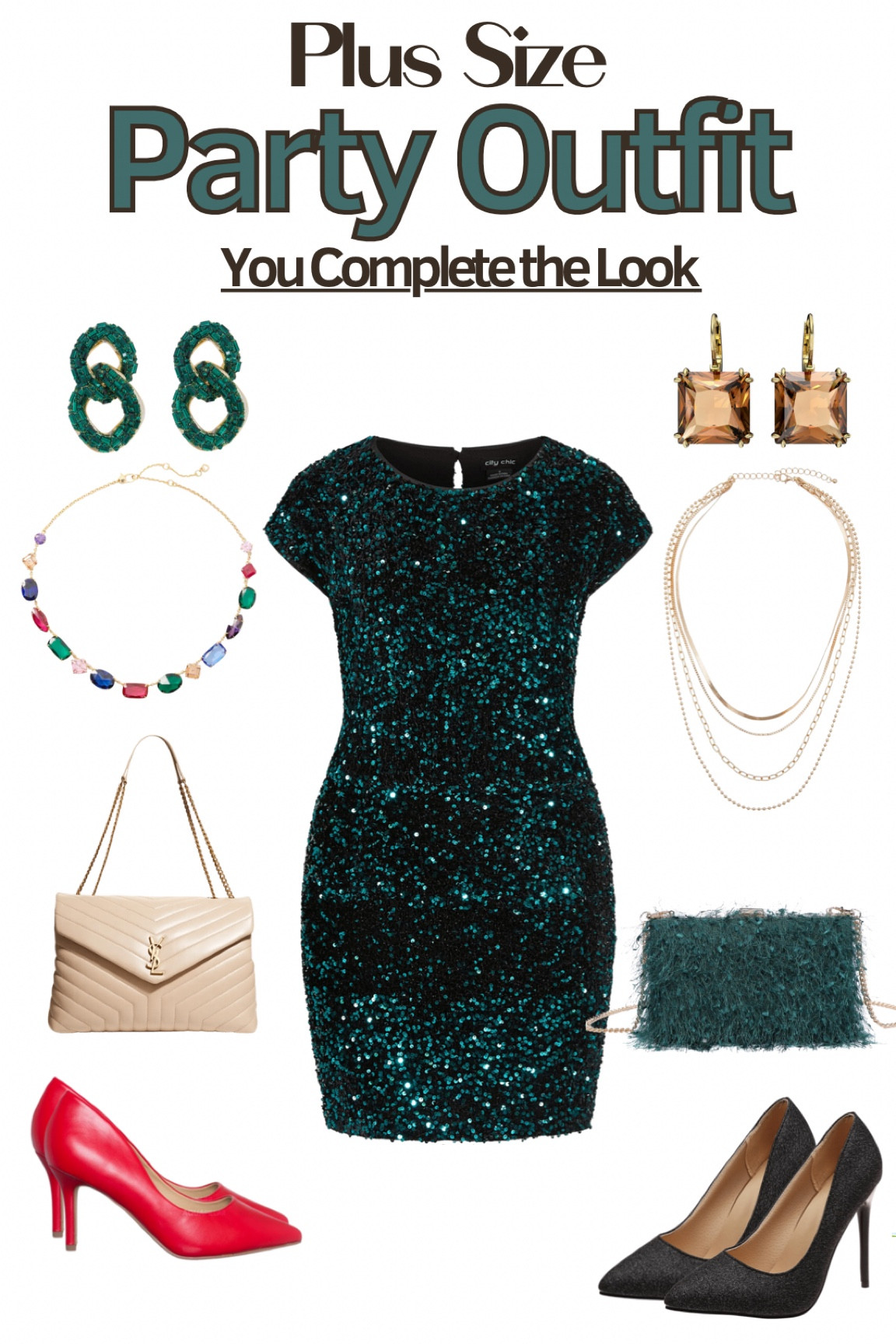 Plus Size Holiday Outfit Ideas! You complete the look with the sexy plus size Christmas dress! 

#LTKGiftGuide #LTKSeasonal #LTKcurves